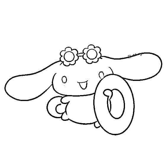 Fise de colorat cu Cinnamoroll gratuite pentru copii