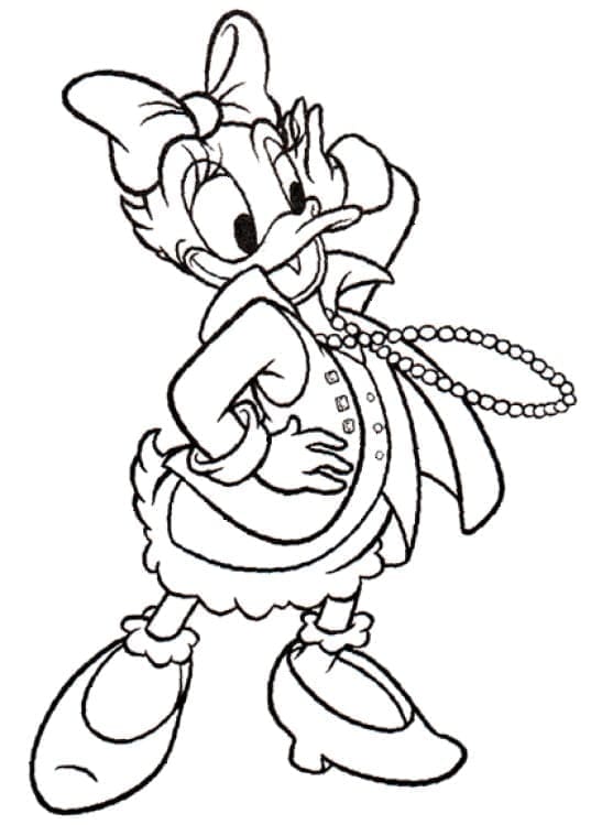 Daisy duck de colorat p13