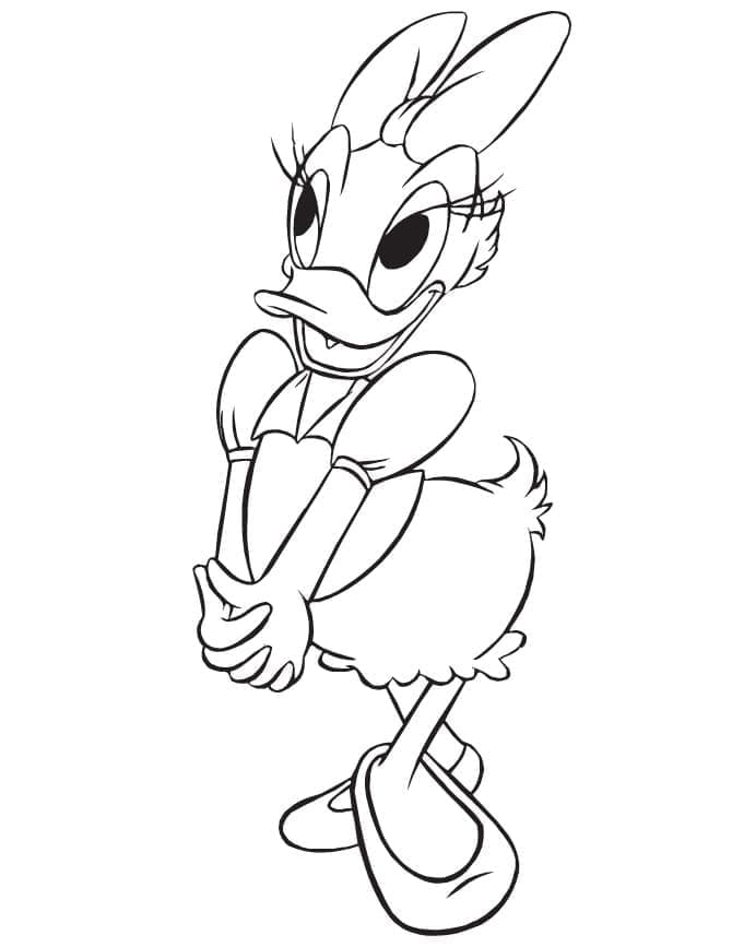 Daisy duck de colorat p14