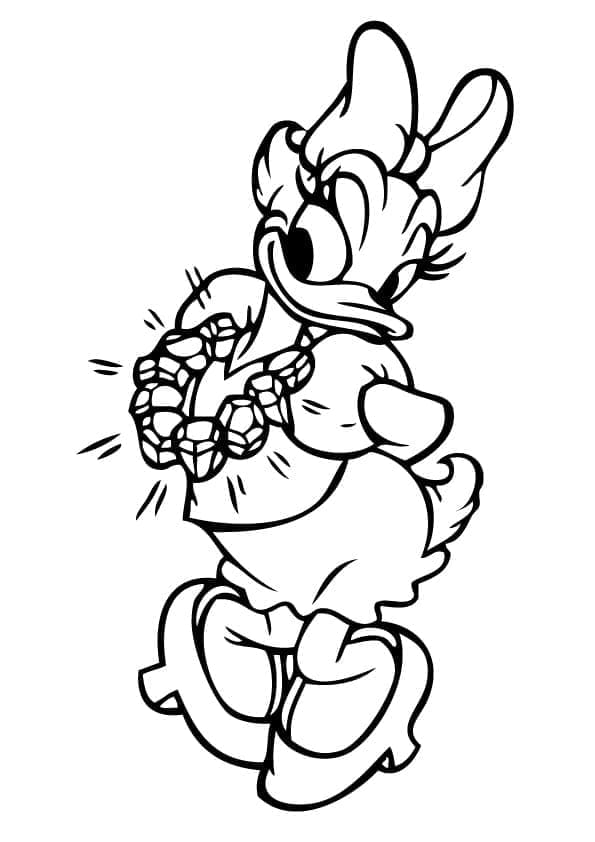 Daisy duck de colorat p15