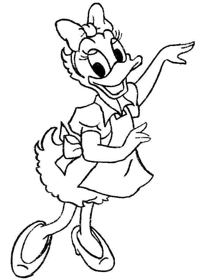 Daisy duck de colorat p17