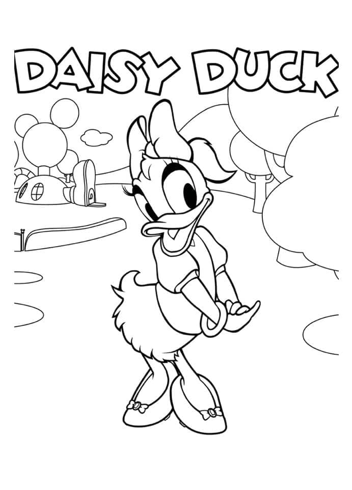 Daisy duck de colorat p18