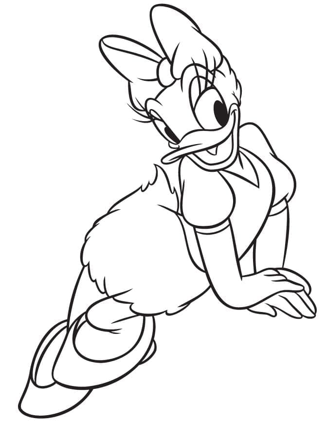 Daisy duck de colorat p22