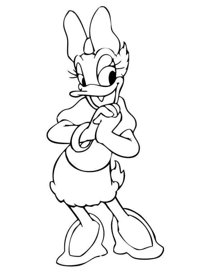 Daisy duck de colorat p23