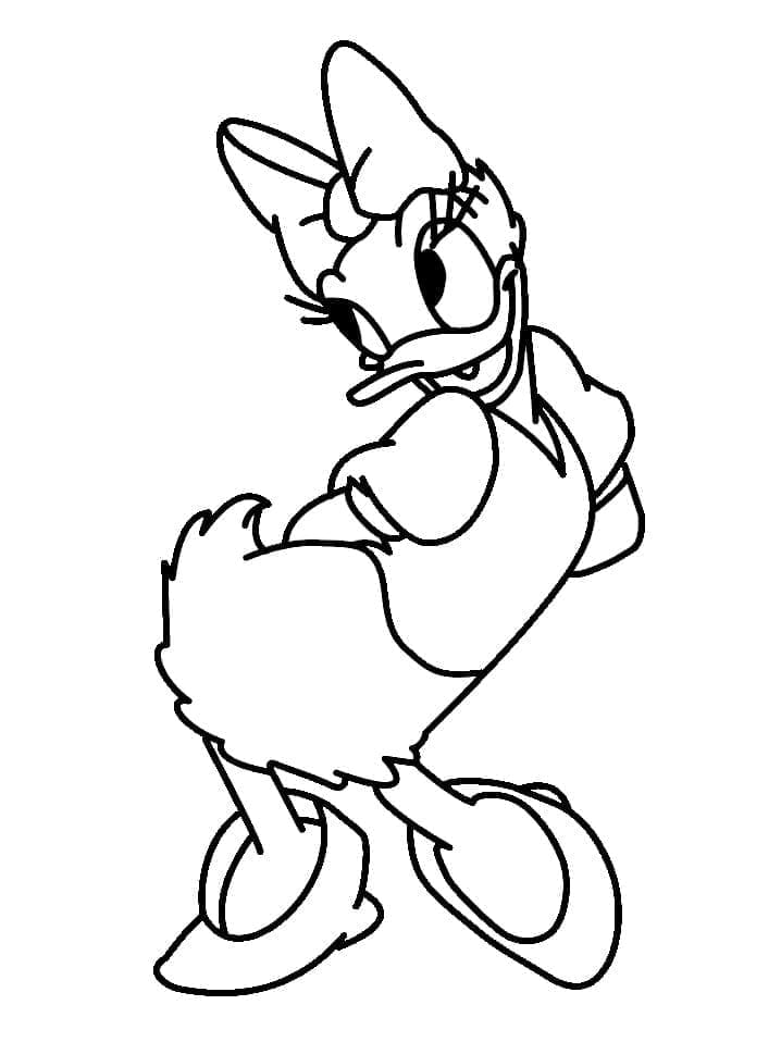 Daisy duck de colorat p25