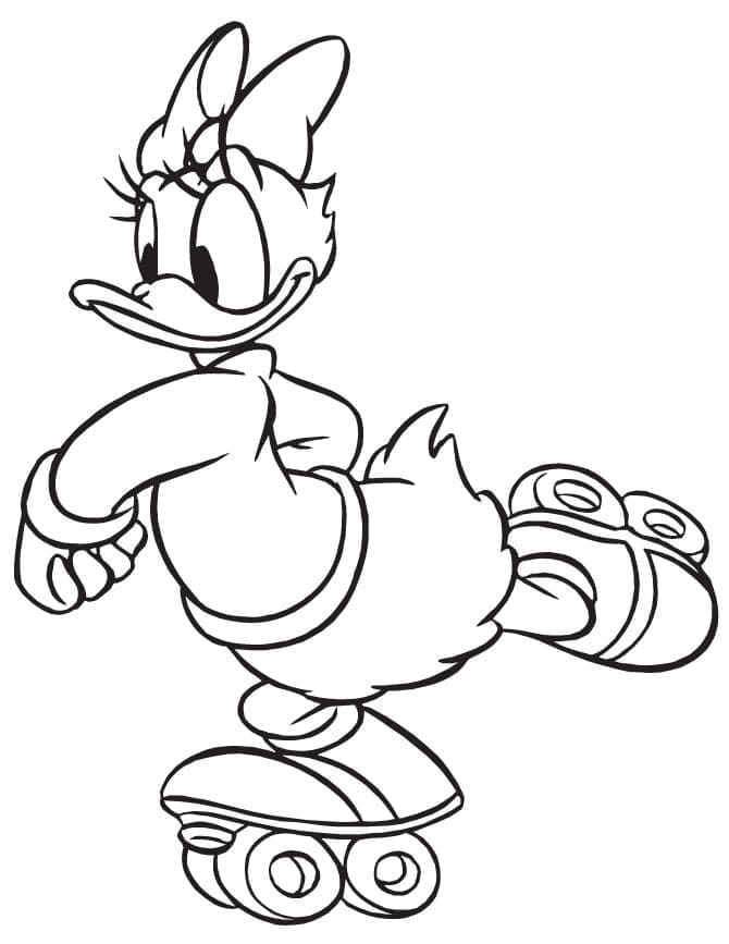 Daisy duck de colorat p28