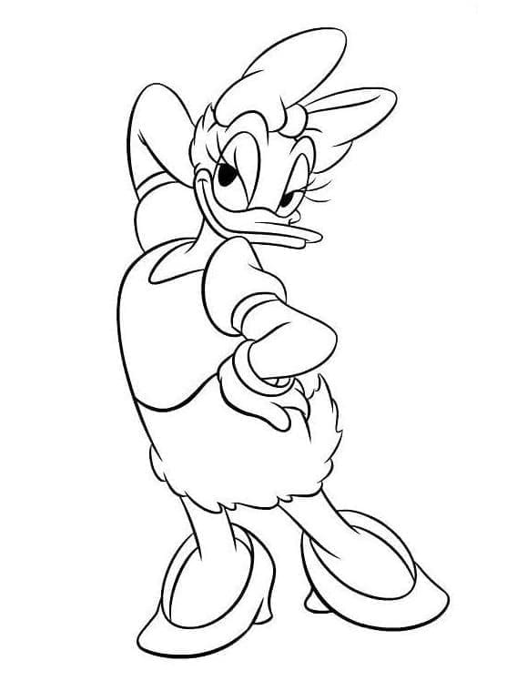 Daisy duck de colorat p34