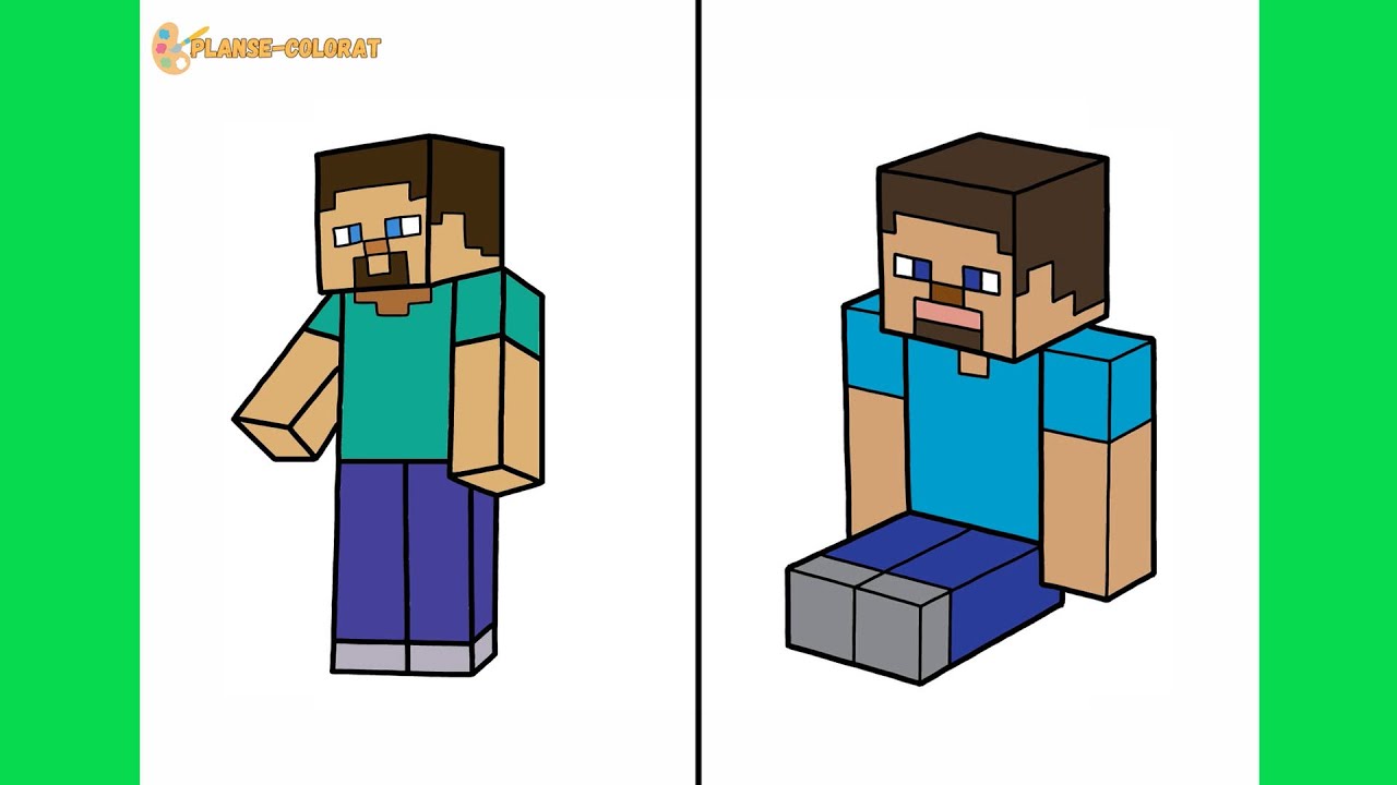 Cum Sa Il Desenezi Pe STEVE Din MINECRAFT