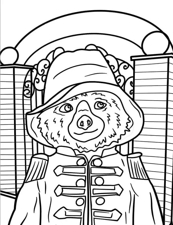Fise de colorat cu Drăguțul Paddington