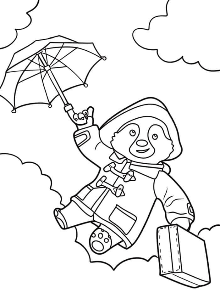 Fise de colorat cu Foarte drăguț Paddington