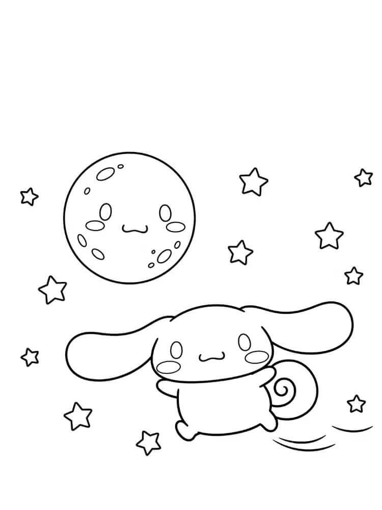 Fise de colorat cu Frumosul Cinnamoroll