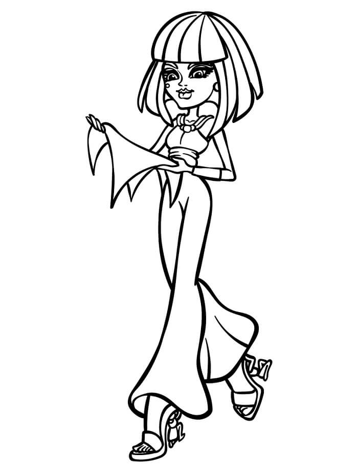 Fise de colorat cu Gratuite Monster High Pentru Copii