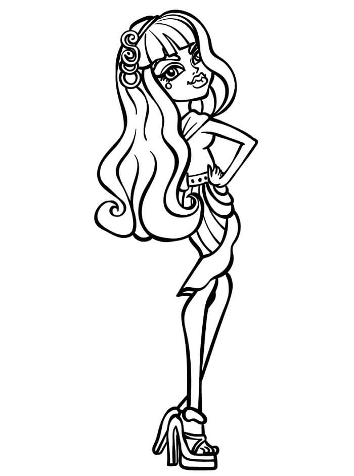 Fise de colorat cu Imprimabile Gratuite Monster High Pentru Copii