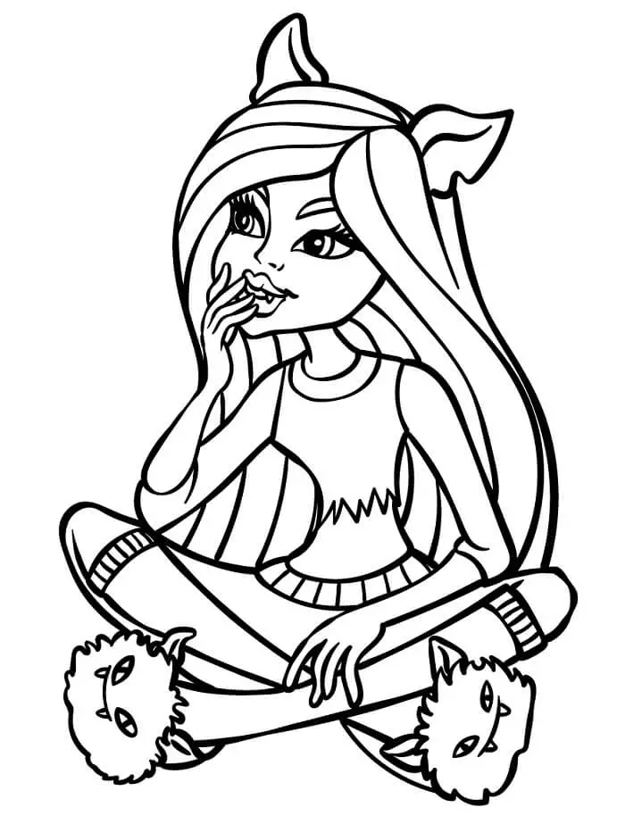 Fise de colorat cu Imprimabile Gratuite Monster High