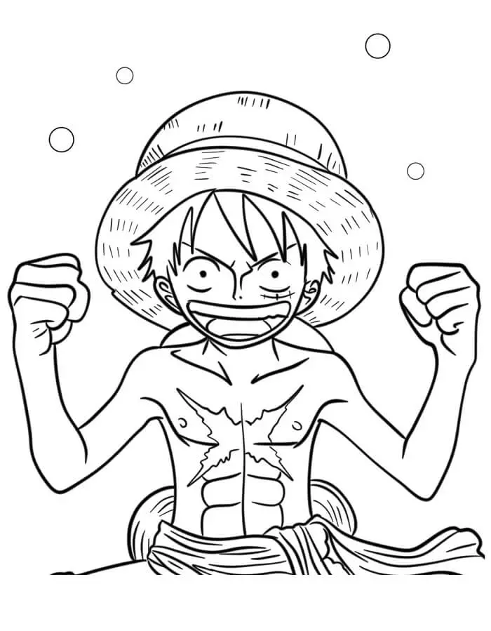 Fise de Colorat cu Imprimabile Gratuite One Piece Pentru Copii