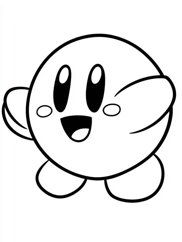 Fise de colorat cu Kirby de colorat p31
