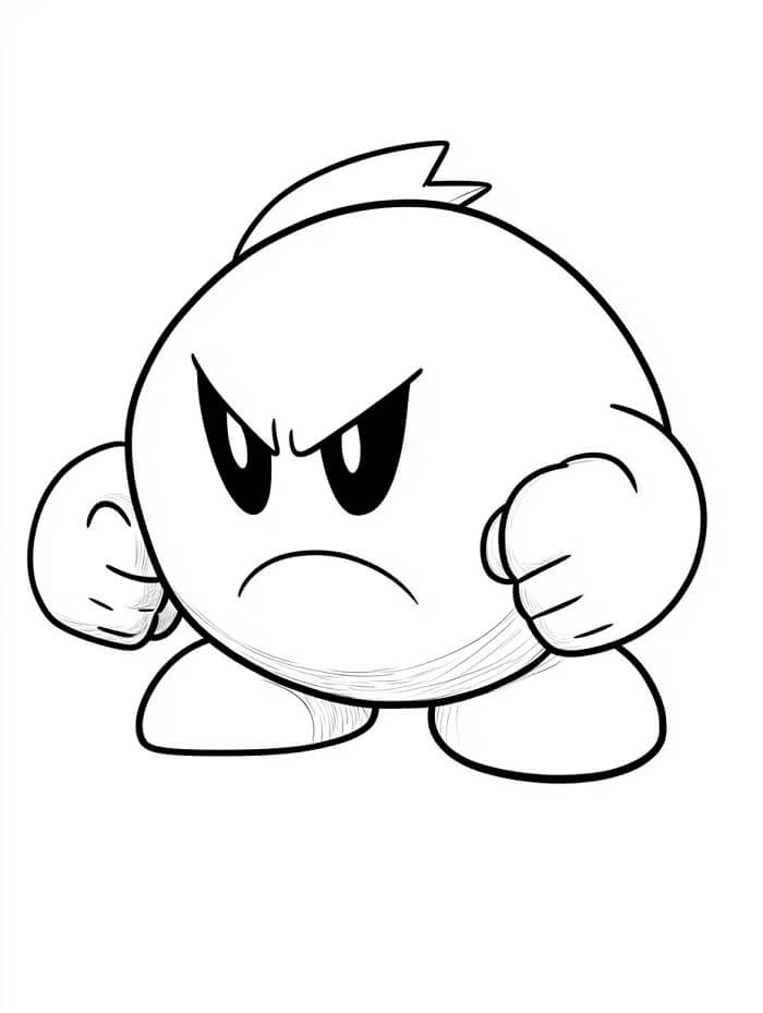 Fise de colorat cu Kirby de colorat p32