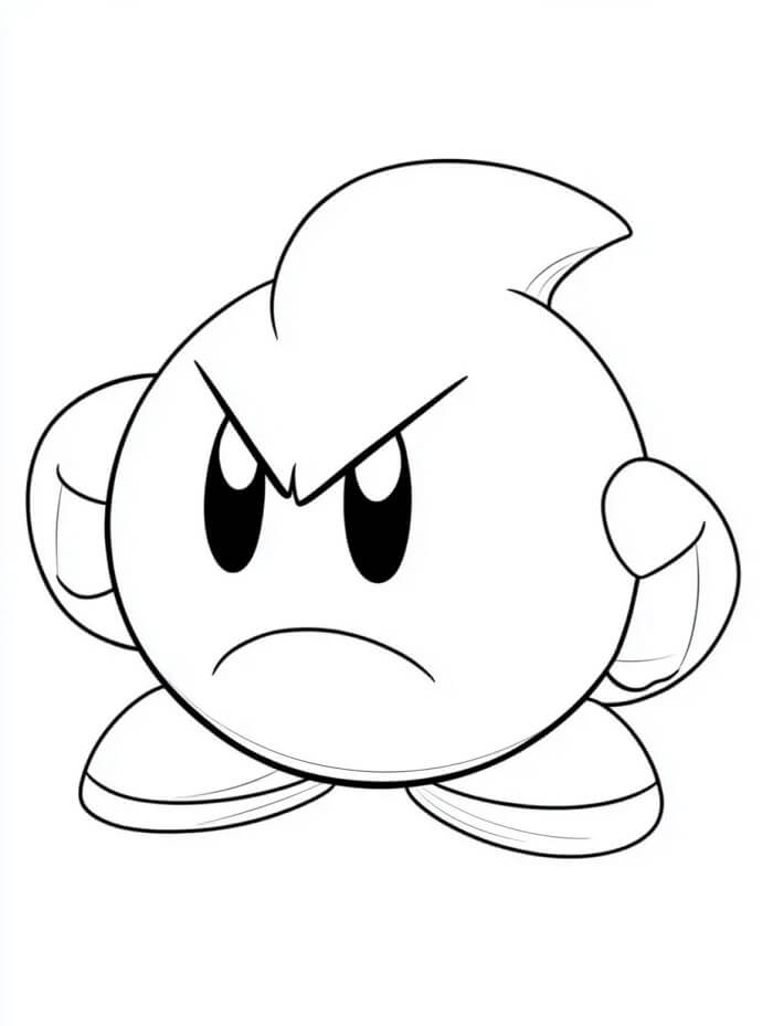 Fise de colorat cu Kirby de colorat p33
