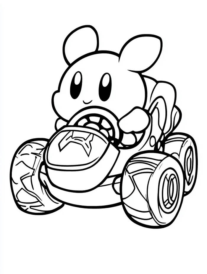 Fise de colorat cu Kirby de colorat p34