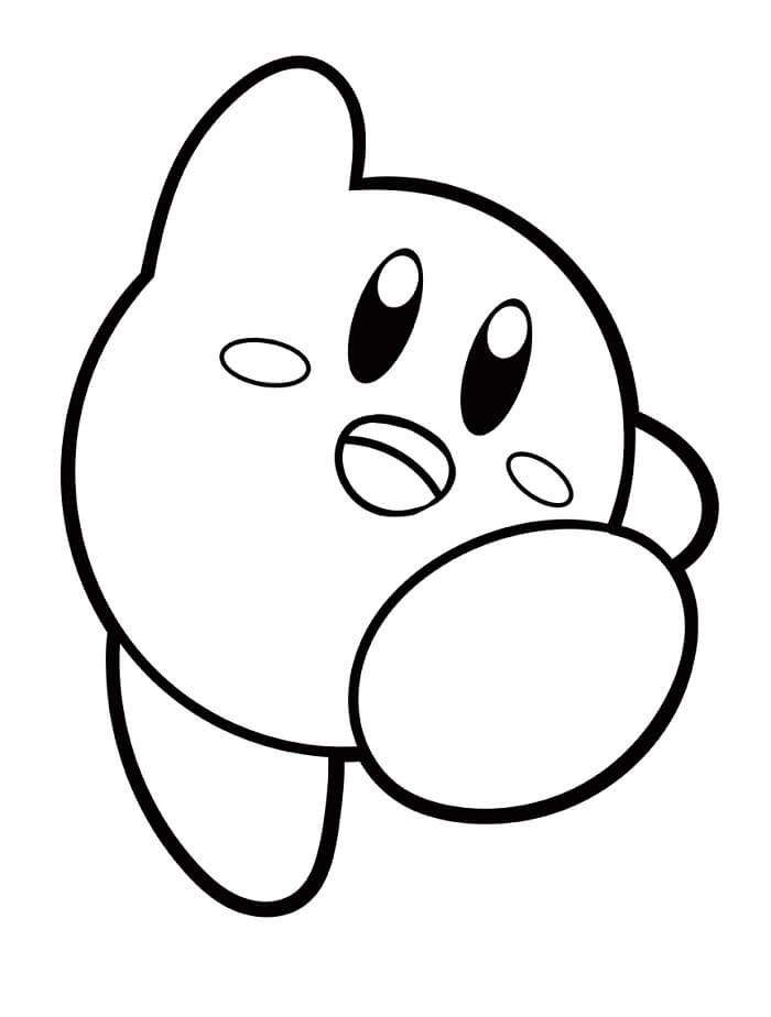 Fise de colorat cu Kirby de colorat p40