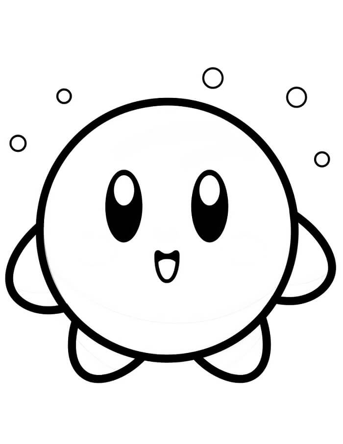 Fise de colorat cu Kirby de colorat p41
