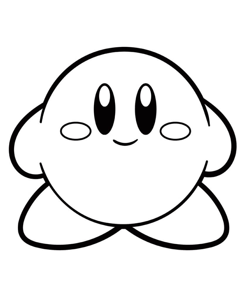 Fise de colorat cu Kirby de colorat p42
