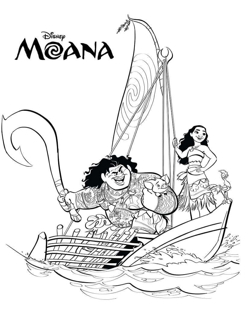 Moana de colorat p20