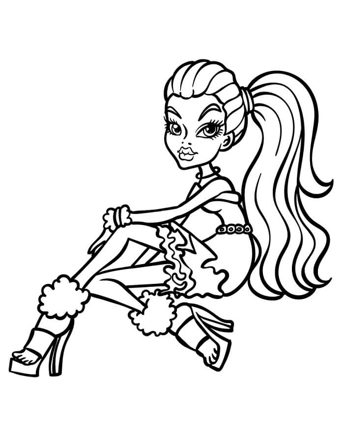 Fise de colorat cu Monster High Imprimabile Gratuite