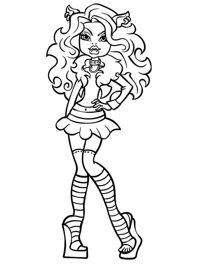 Fise de colorat cu Monster High Imprimabile
