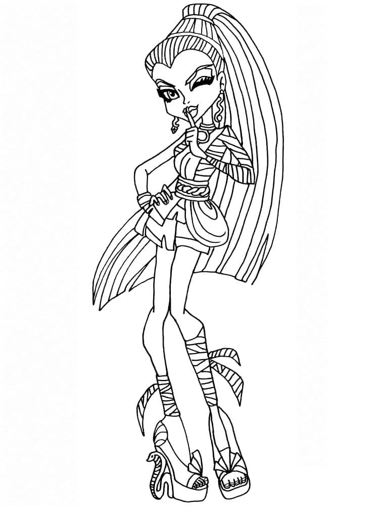 Monster high de colorat p08