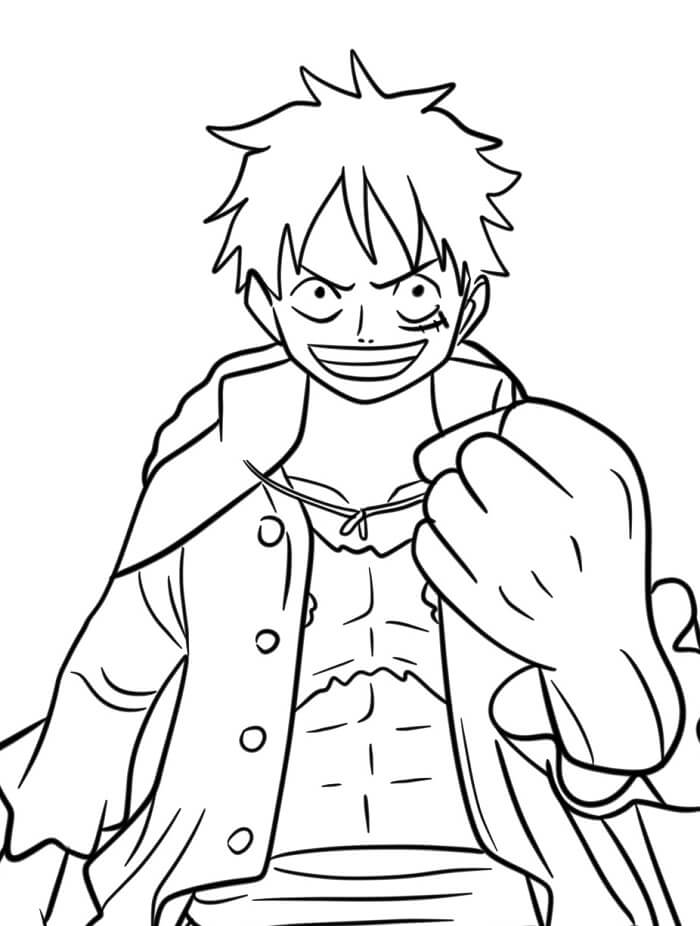 Fise de Colorat cu One Piece Anime