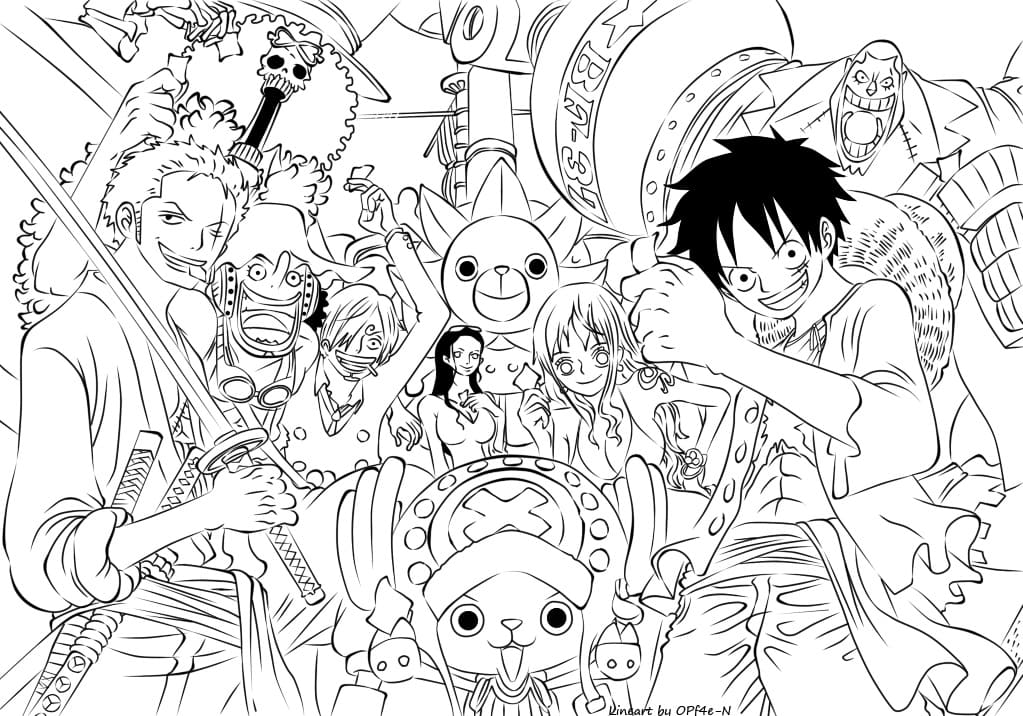 One piece de colorat p32