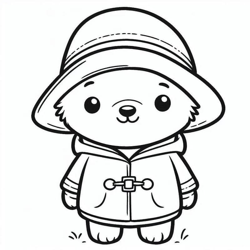 Fise de colorat cu Paddington Gratuite Pentru Copii