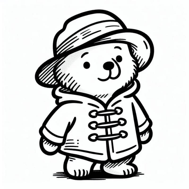 Fise de colorat cu Paddington Gratuite