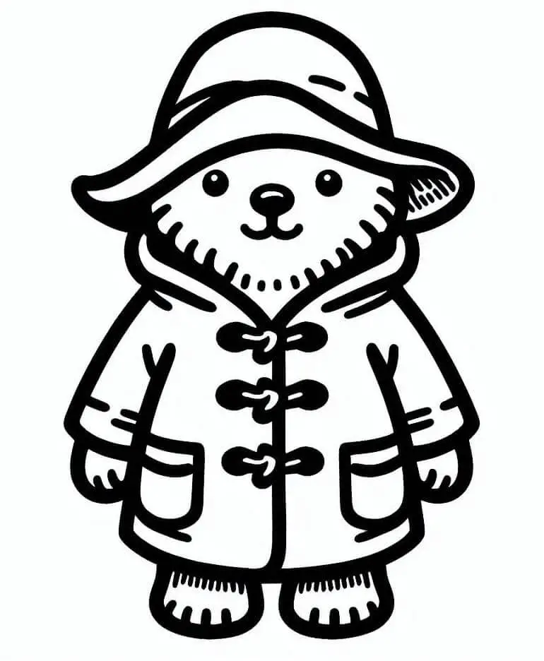 Fise de colorat cu Paddington Pentru Copii