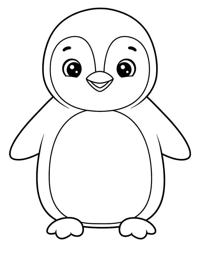 Fise de colorat cu Pinguin de colorat p09