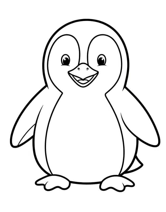 Fise de colorat cu Pinguin de colorat p13
