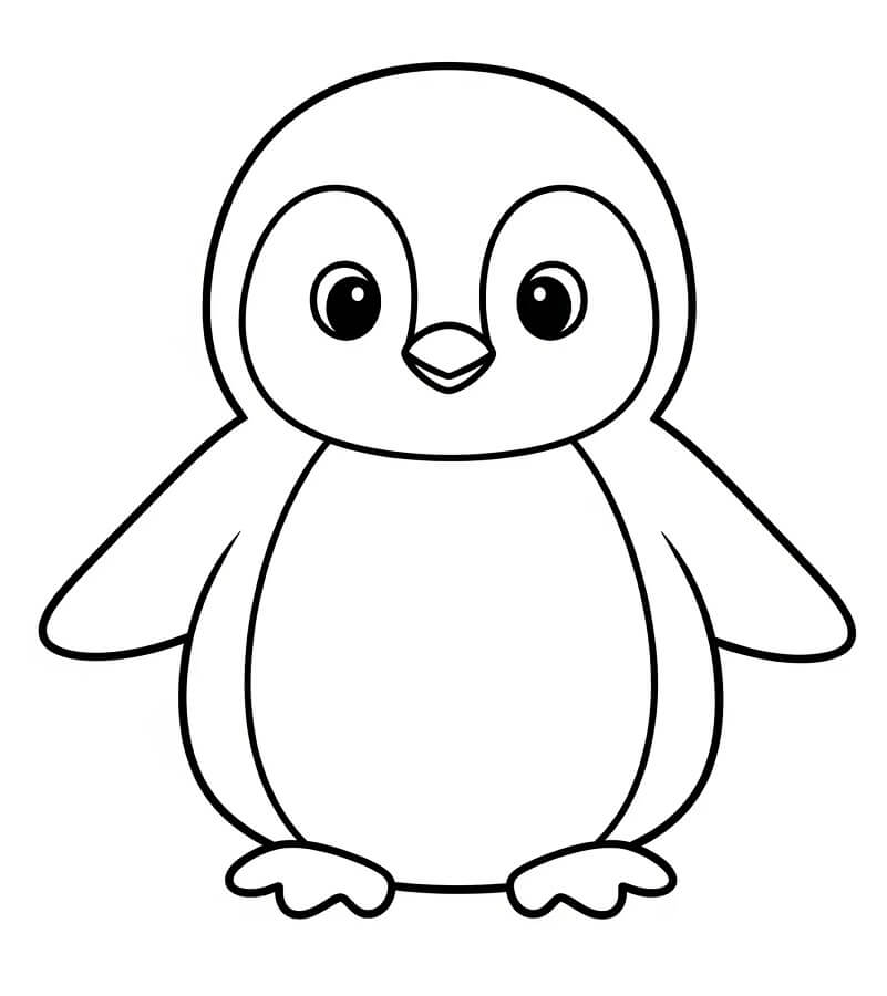Fise de colorat cu Pinguin de colorat p14