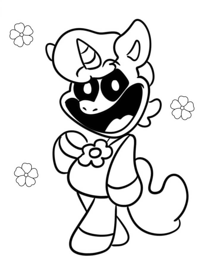 Fise de colorat cu Smiling Critters Poppy Playtime