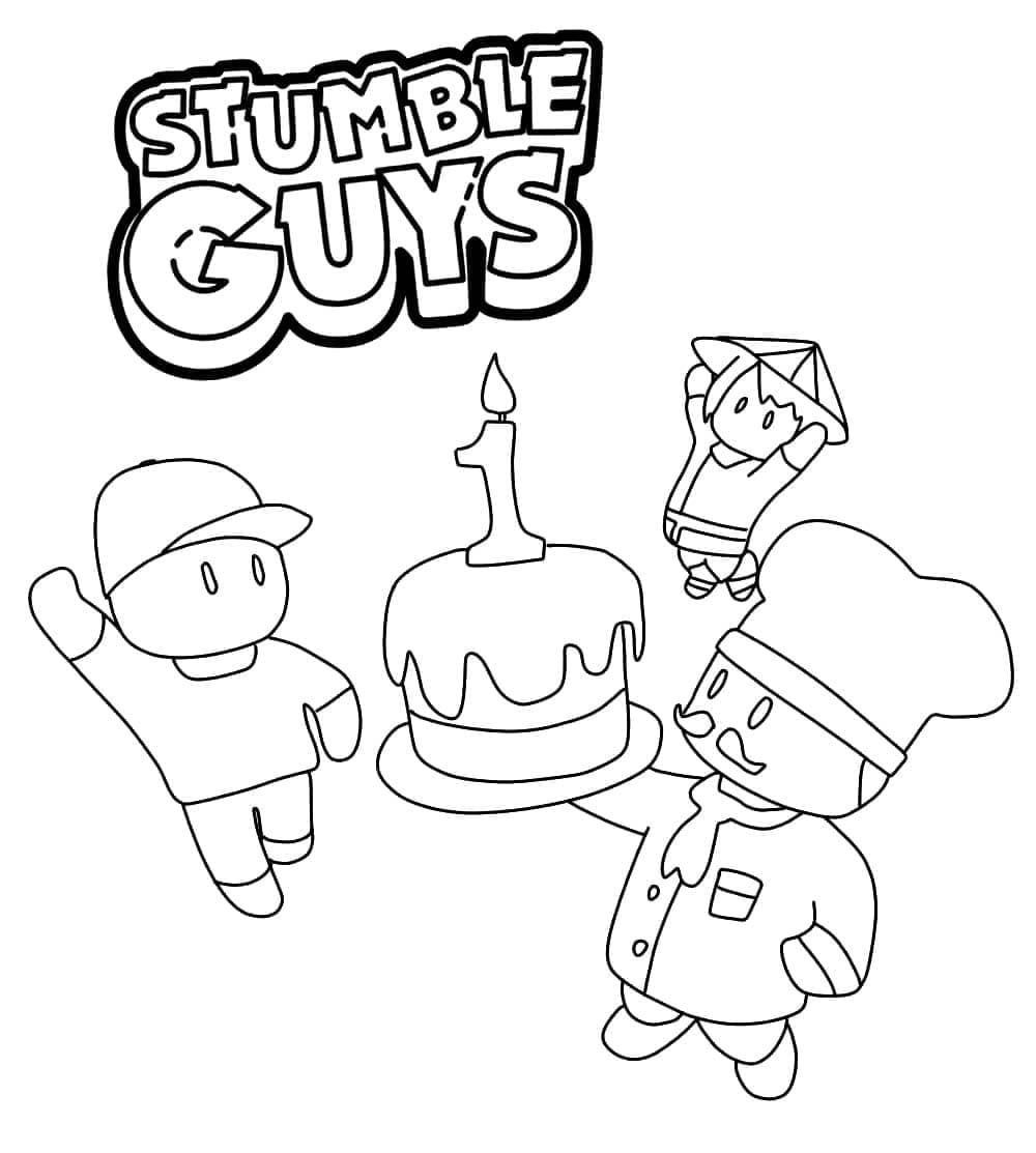 Stumble guys de colorat p03