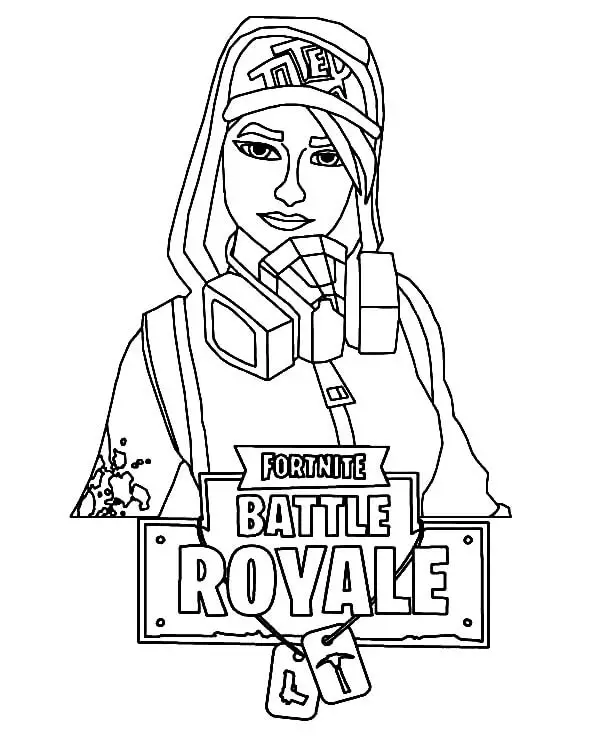 Fise de colorat cu Teknique Fortnite