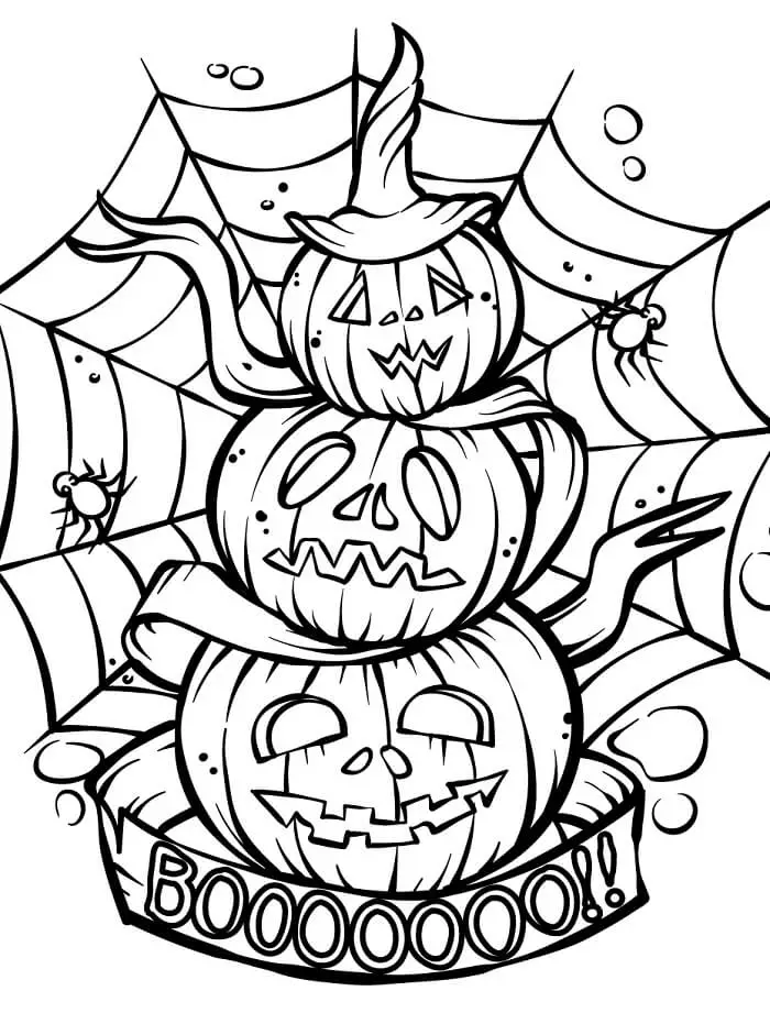 Fise de Colorat cu Halloween fericit