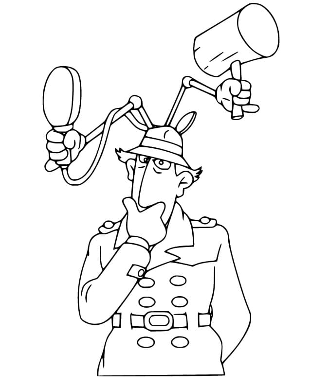 Inspector gadget de colorat p16