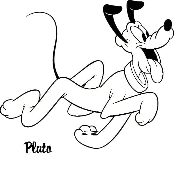 Pluto de colorat p31