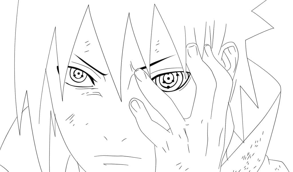 Sasuke de colorat p12