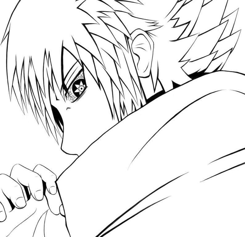 Sasuke de colorat p18