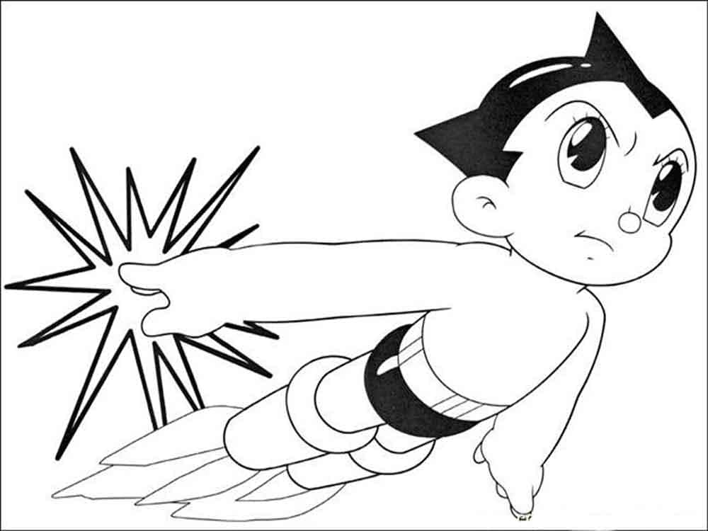 Astro boy de colorat p02