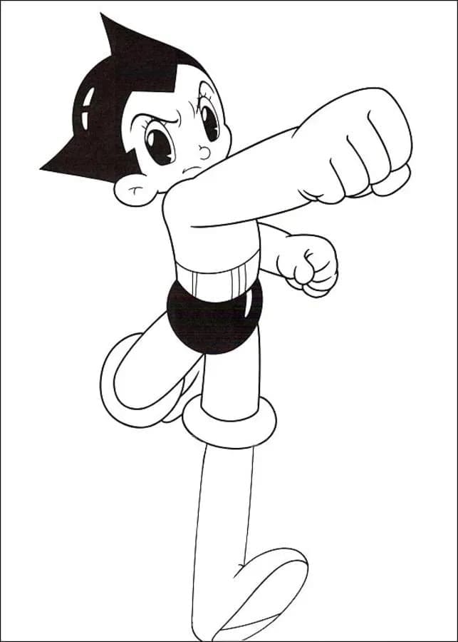 Astro boy de colorat p06