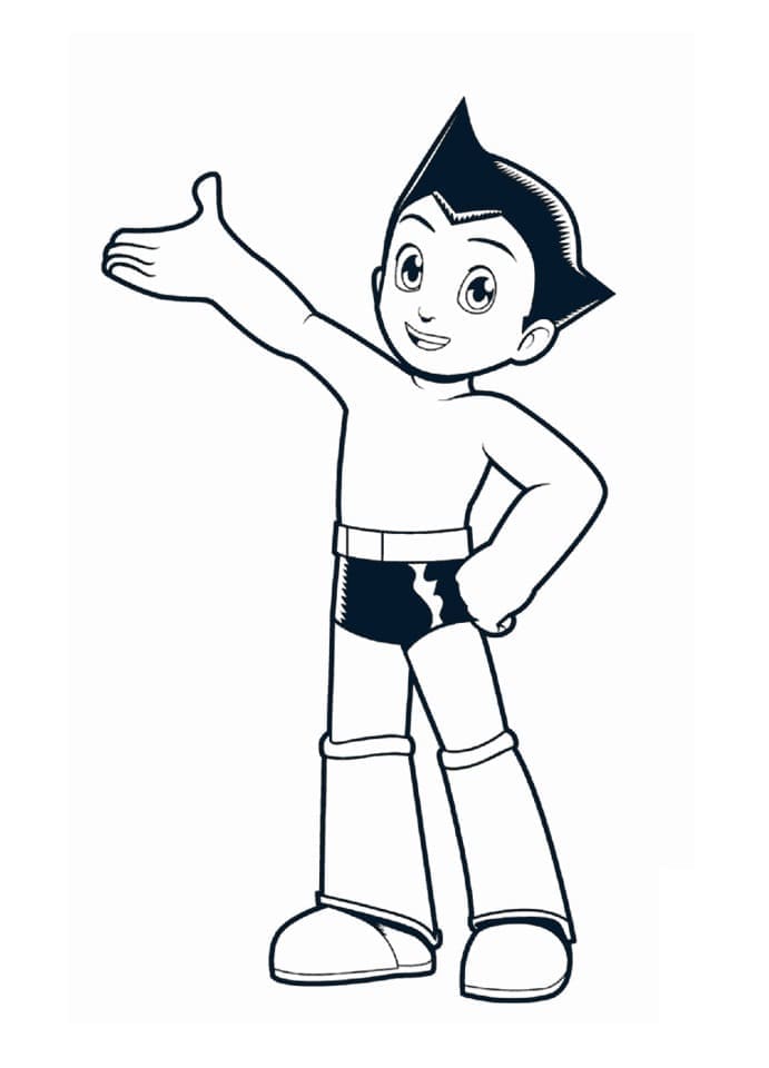 Astro boy de colorat p16