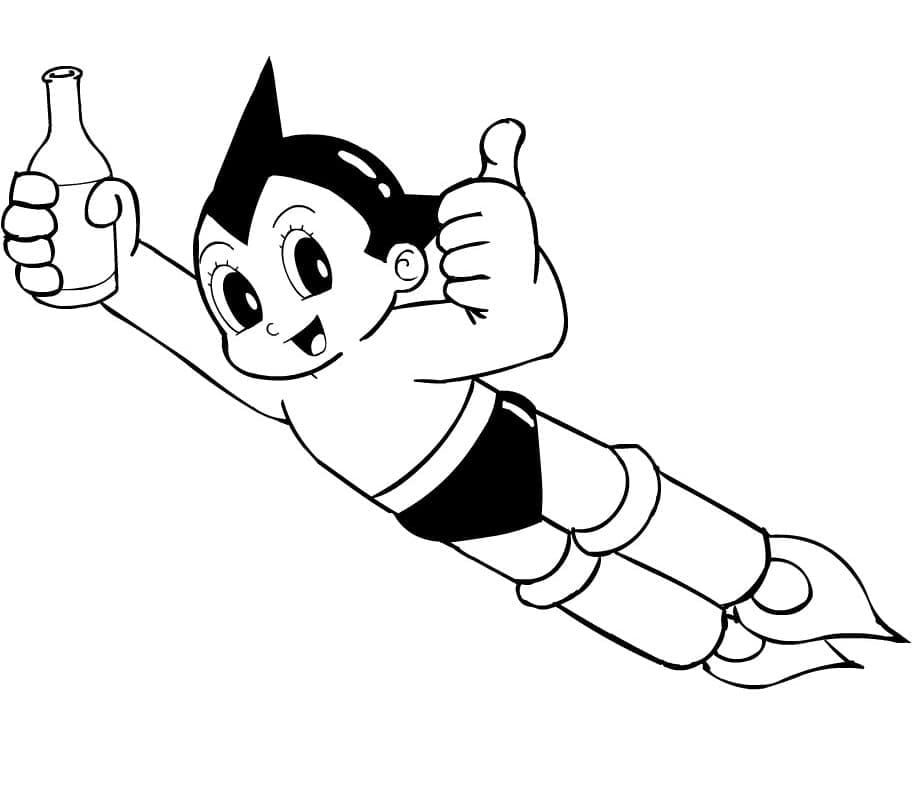 Astro boy de colorat p17